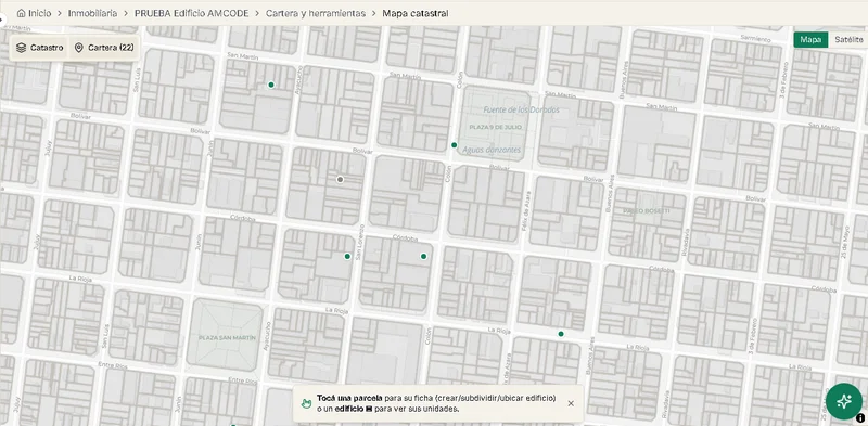 Mapa catastral de Habita