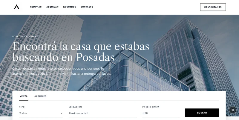 Otro sitio de inmobiliaria hecho con Habita