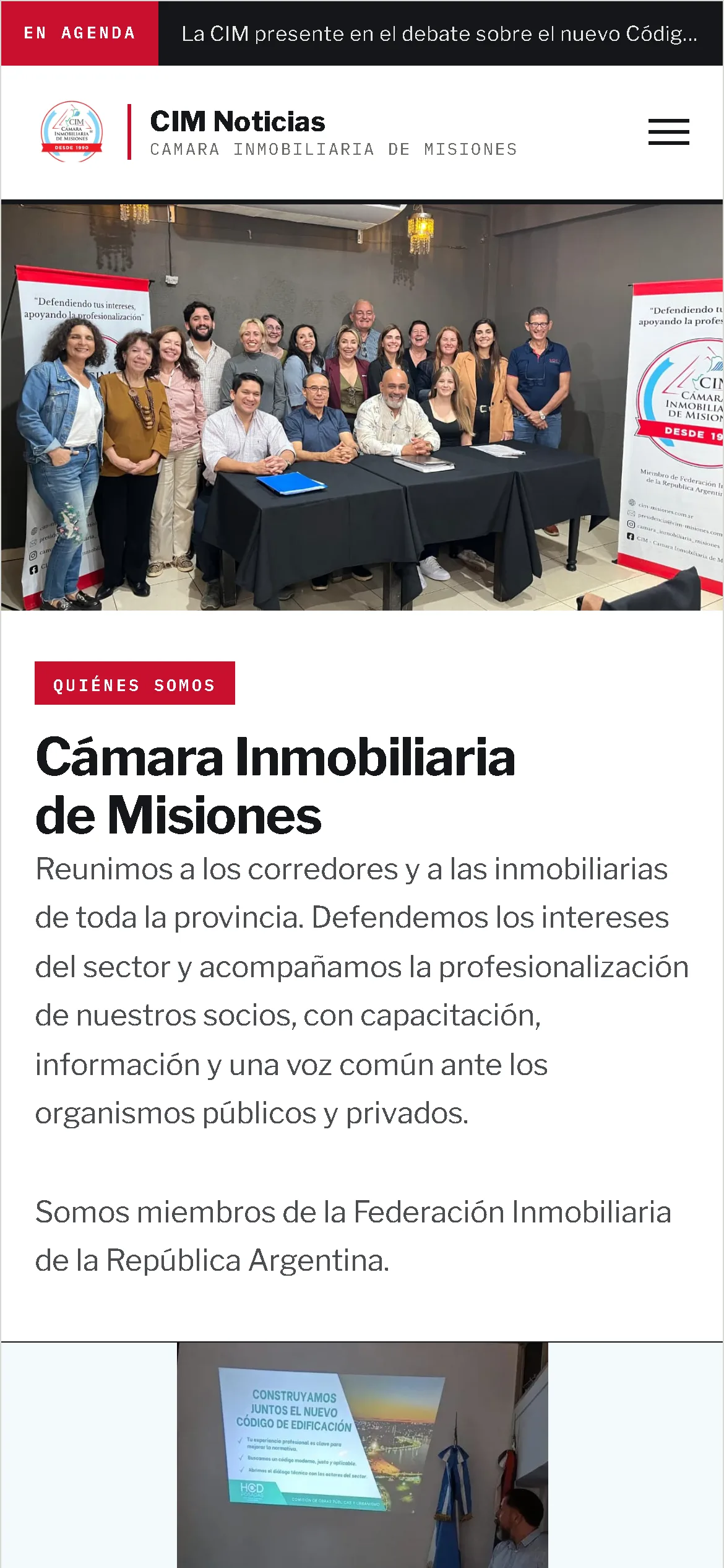 Captura del sitio cim-misiones.com.ar